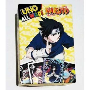 Naruto Juego UNO all wild Mattel McDonalds games Anime manga cartas foil travel viaje 11