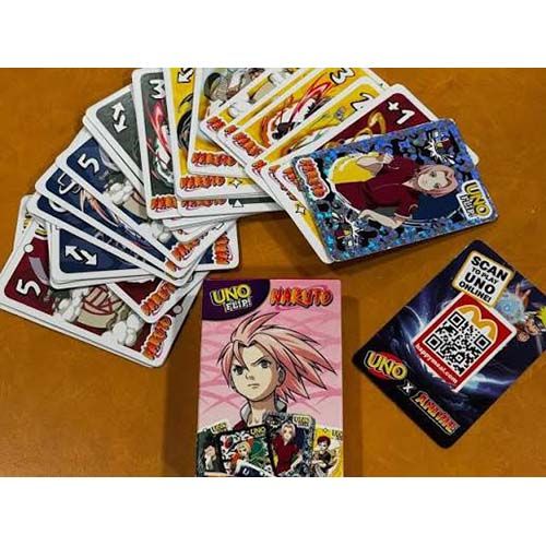 Naruto juego UNO FLIP McDonalds Mattel Happy Meal Anime cartas games Manga 12